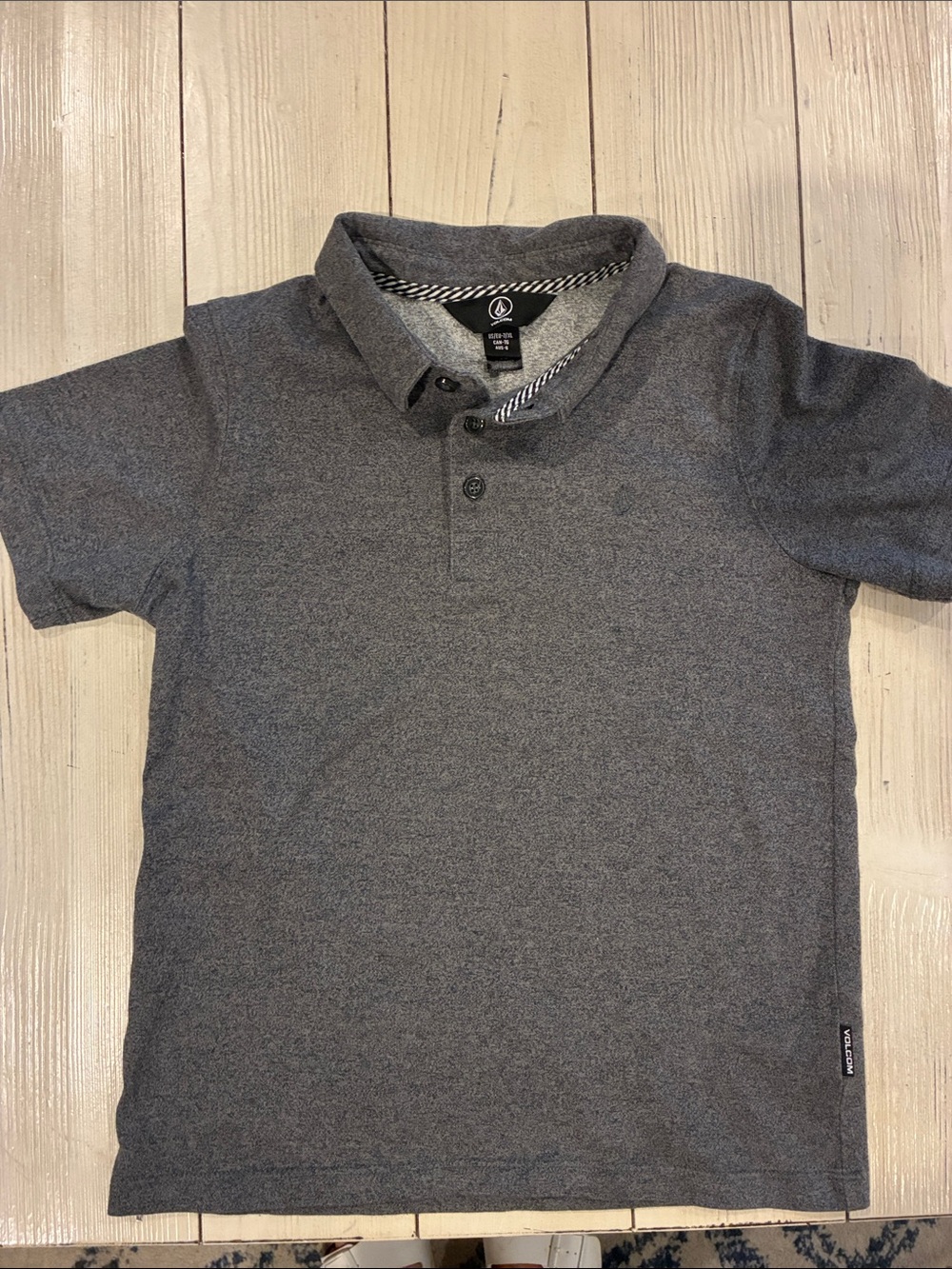 Volcom Gray Heather Short Sleeve Polo
